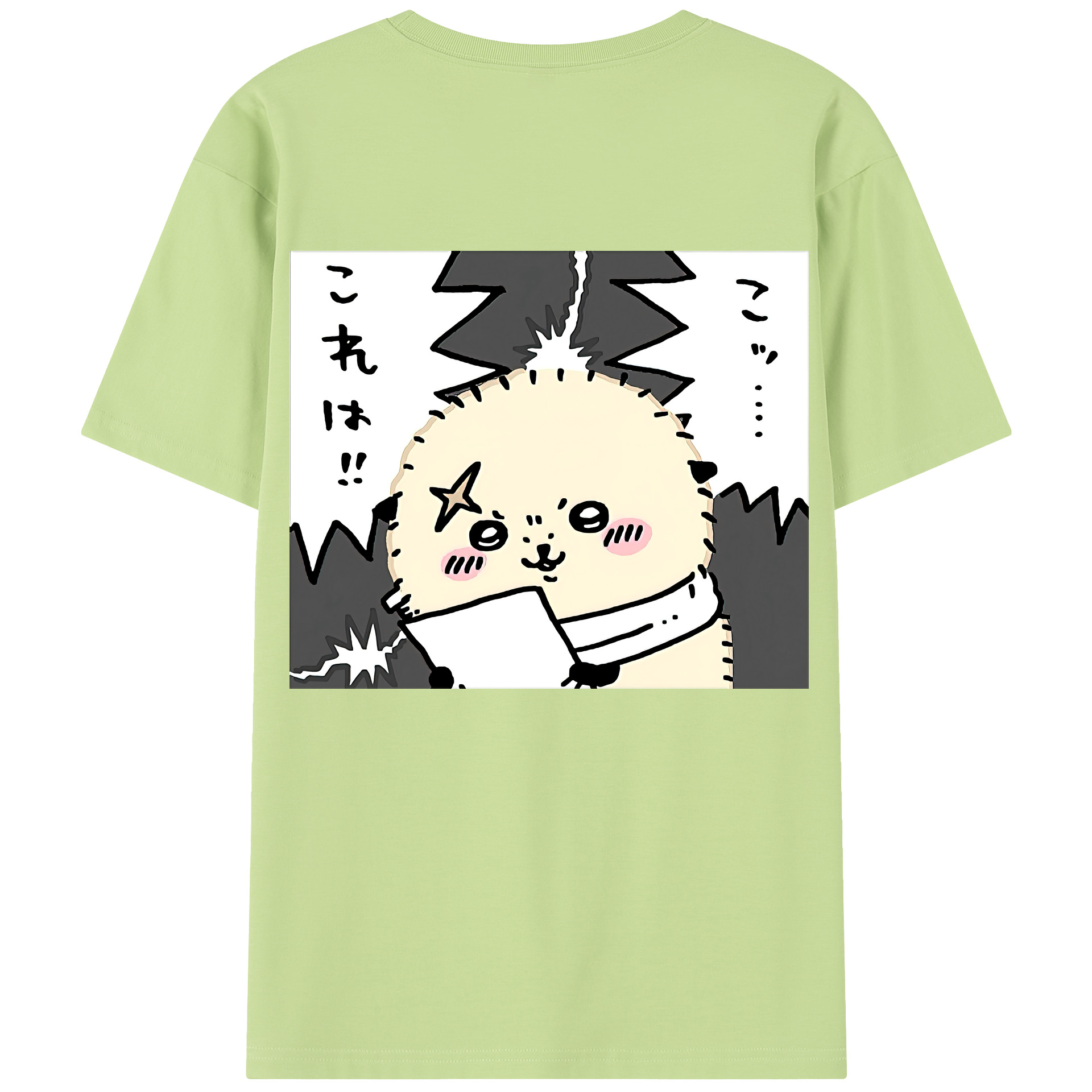 （画像用） ちいかわ ラッコ Chii-kawa Sea otter 綿100％半袖Tシャツ（背面プリント）